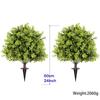 Artificial Boxwood Topiary Ball Outdoor Garden Decor Ground Stake Plant Patio Yard Home Landscaping