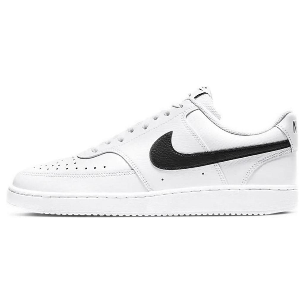 Nike Zapatillas de Skate Court Vision 1 Caña Baja Hombre Blanco Negro DH2987-101(Equipo45-2.0)