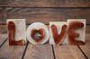 Dachshund - Wooden LOVE Sign, Interior Decoration with a Dog, Charming Ornament for the Shelf by Art-Dog Brand