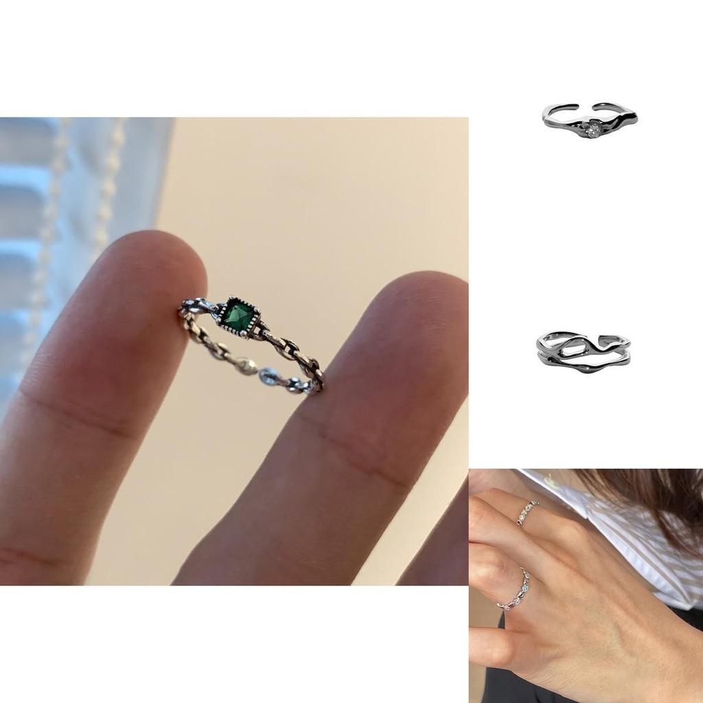 Bague Exquise en Cuivre Réglable en Forme de Cœur Avec des Pierres de Zircon Colorées Pour Femmes