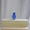 Miniature Vase, Tiny Blue Glass Vase, Small Flower Holder, Cute Mini Vase for Miniature Houses DIY Refrigerator Magnets (Magnets Not Included)