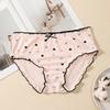 Big Size Ladies Spring and Summer Thin Fashion Sweet Lovely Love Print No Trace Breathable Briefs