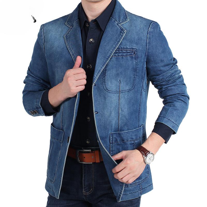 Frühling und Herbst Casual Anzug Herren Baumwolljacke Herren Koreanische Ausgabe mittleren Alters Große Größe Kleiner Anzug Herren