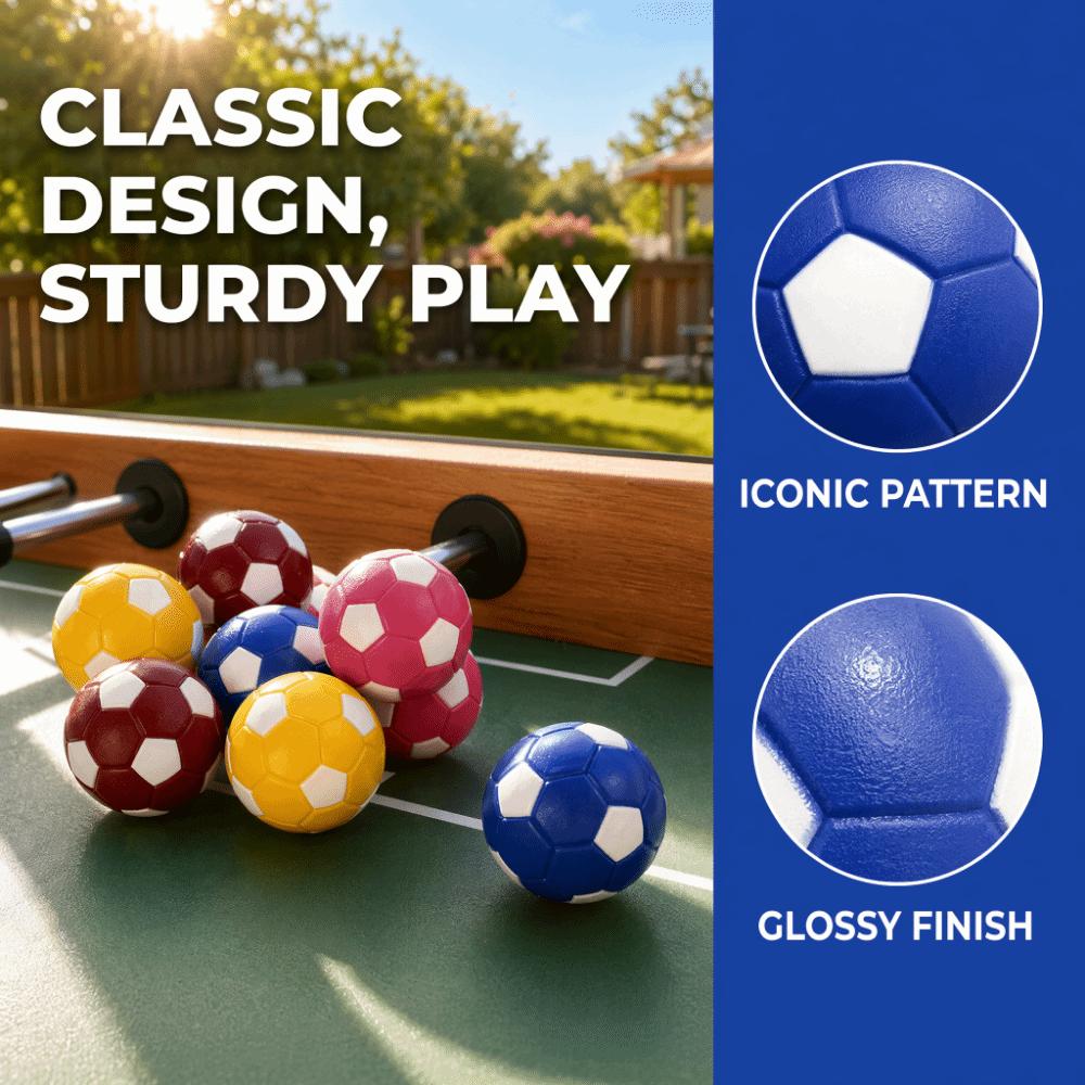16PCS Soccer Ball Table Soccer Balls Glossy Finish Replacement Football Balls  Family Game Night