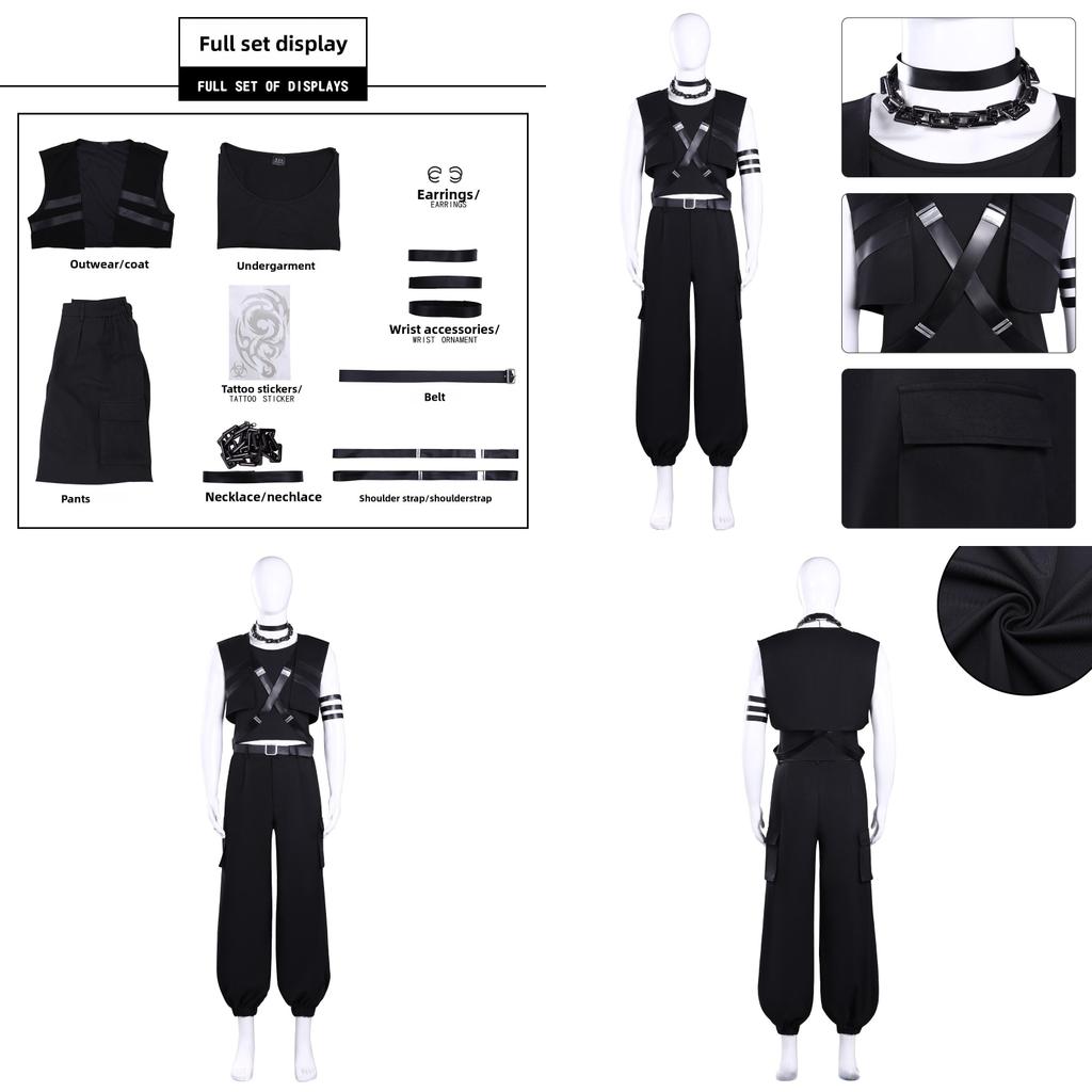Tamons B Side Kai Rintaro Cosplay Costume With Polyester Fabric For Halloween Anime Fans