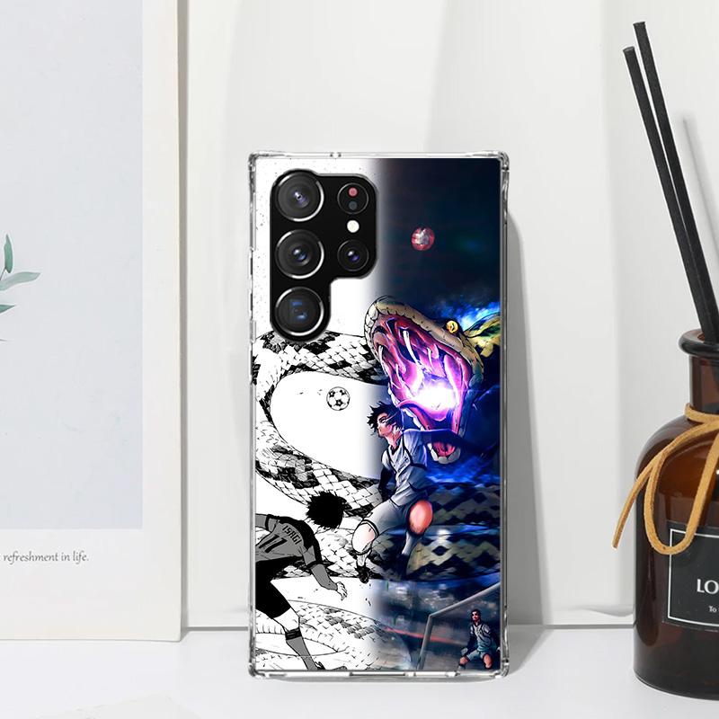Blue Lock Football Anime Phone Case For Samsung Galaxy S26 S25 Edge S24 FE S23 S22 Ultra S21 Plus S20 + Art Fundas Back Cover Ga