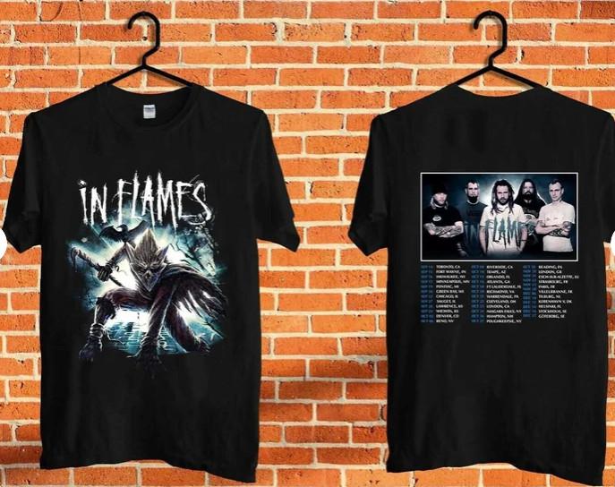 In Flame tour 2022 In Flame Unisex 2 Sides Shirt S