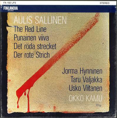 LP Record AULIS SALLINEN - OKKO KAMU, JORMA H - The Red Line FA102 Finlandia Recor 1980 Japan Classical Used