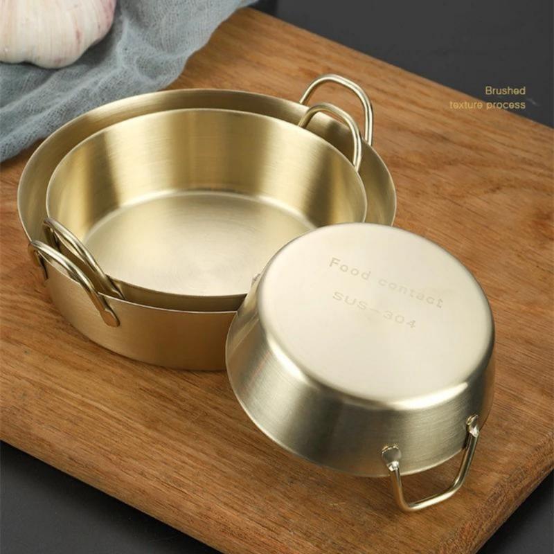 3Pcs/Set Stainless Steel Bowl Rice Wine Salad Snack Fruit Bowls Tableware Sauce Dishes Food Plate Kitchen Utensils