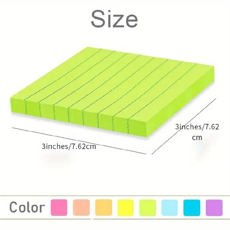 360 Sheets Colorful Notes Paper for Writing 75x75mm Adhesive Note Paper Pocket Notepads for Office School