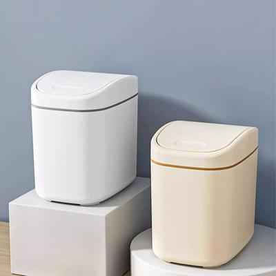 Desktop Trash Can Mini Garbage Can Plastic Dustbin with Shake Cover for Home Office Waste Bins Household Cleaning Storage Box
