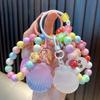 Exquisite Acrylic Beaded Keychain Pendants - Bag Charms & Car Key Lanyards, Ideal Small Gifts for Students.