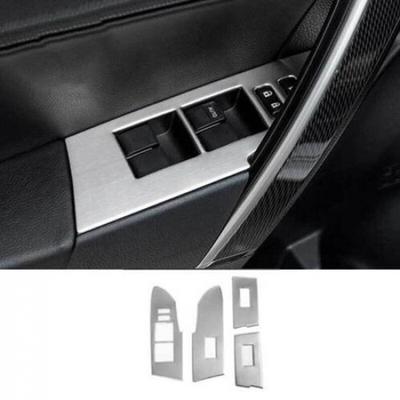 Panel Switch Window Lift Cover Trim Silver Brushed For Toyota Corolla 2014-2019