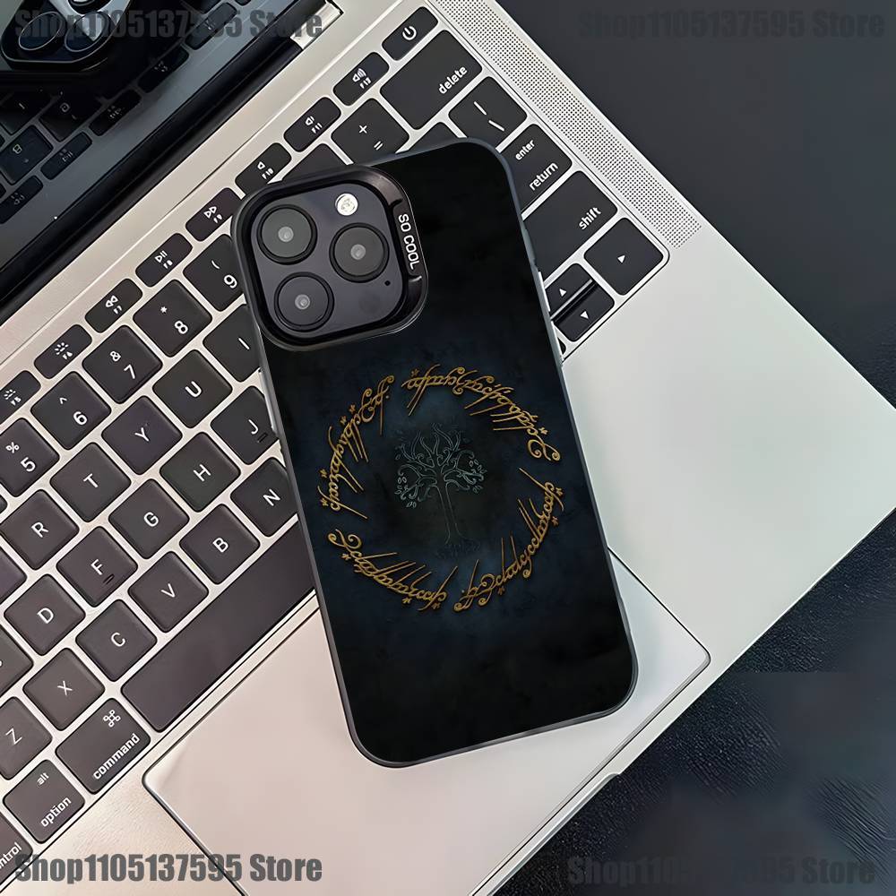 The Lord of the R-Rings Phone Case For iPhone 17,16,15,14,13,12,11,Pro,XS,Max,Plus,Mini,SE Black Candy Matte Shockproof Cover