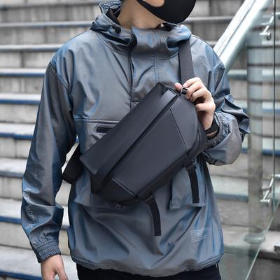 Portable Men's Bag Waterproof Multi-functional Chest Bag Outdoor Sports Shoulder Bag Travel Waist Pack Crossbody Sling