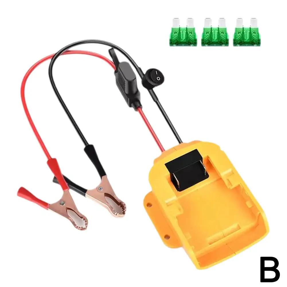 Car Jumper Cables for Makita/Milwaukee 18V 20V Li-ion Batteries Auto Accessories Adapter Car Supercharger Cables F8W3