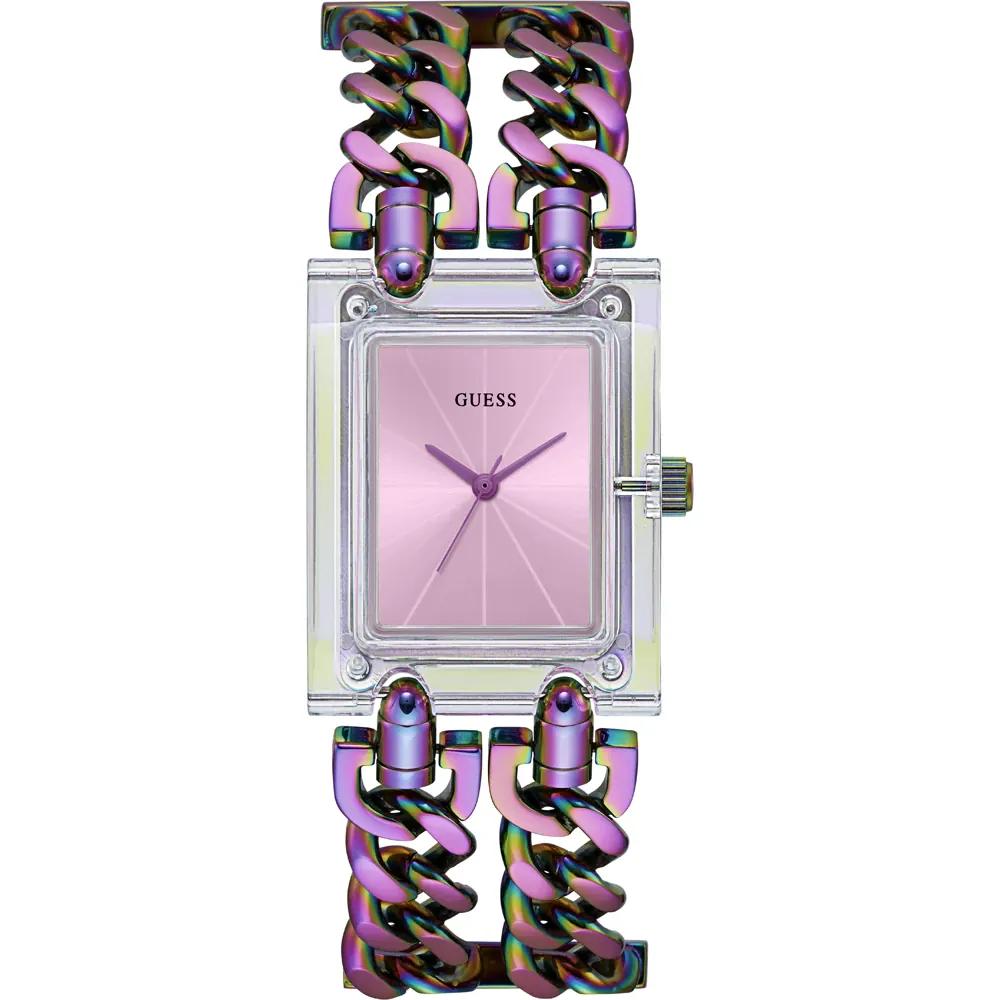 GUESS Mod Heavy Metal Purple Stainless Steel Ladies Quartz Watch GW0669L2 фиолетовый