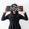16-Inch Nordic LED Wall Clock: Large Display for Simple Living Rooms