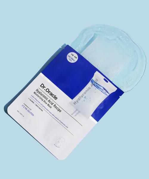 Dr. Oracle Hyaluronic Acid Recipe Moisturizing Blue Mask (10 Sheets/1 Box) FREE