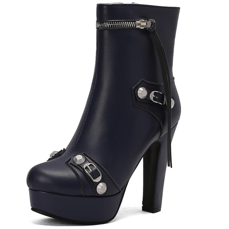 

Модные женские ботильоны на платформе, желтые, красные, черные, желтые, белые, короткие, с пряжкой, молнией, для танцевальной вечеринки, зимняя обувь для женщин, большой размер 45 50 39