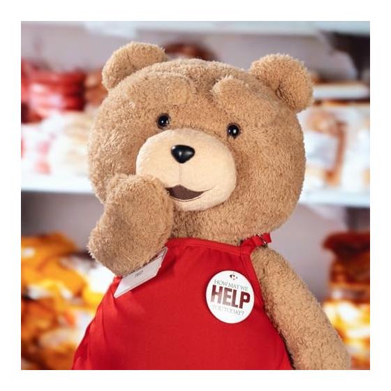 [POP MART Official Store] Ted2 Ted Action Stuffed Toy Pop Mart Stuffed Doll Toy Soft Vinyl Doll Key Chain Blind Doll Gift Push Activity Popma Genuine