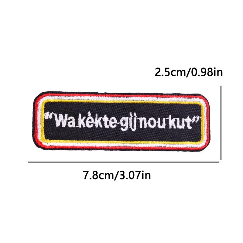 10pcs /Lots Netherland Oeteldonk Emblem Full Embroidered Patches Carnival For Netherland Patch Iron On Patches For Clothing Diy 