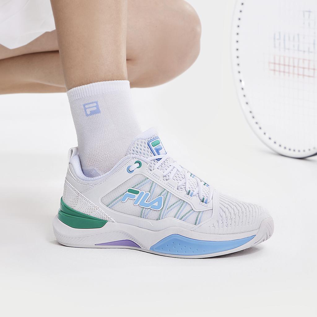 FILA Speed Serve Sports Support Versatile Durable Breathable Low-Top Tennis Shoes Women sneaker White A12W431502FWT