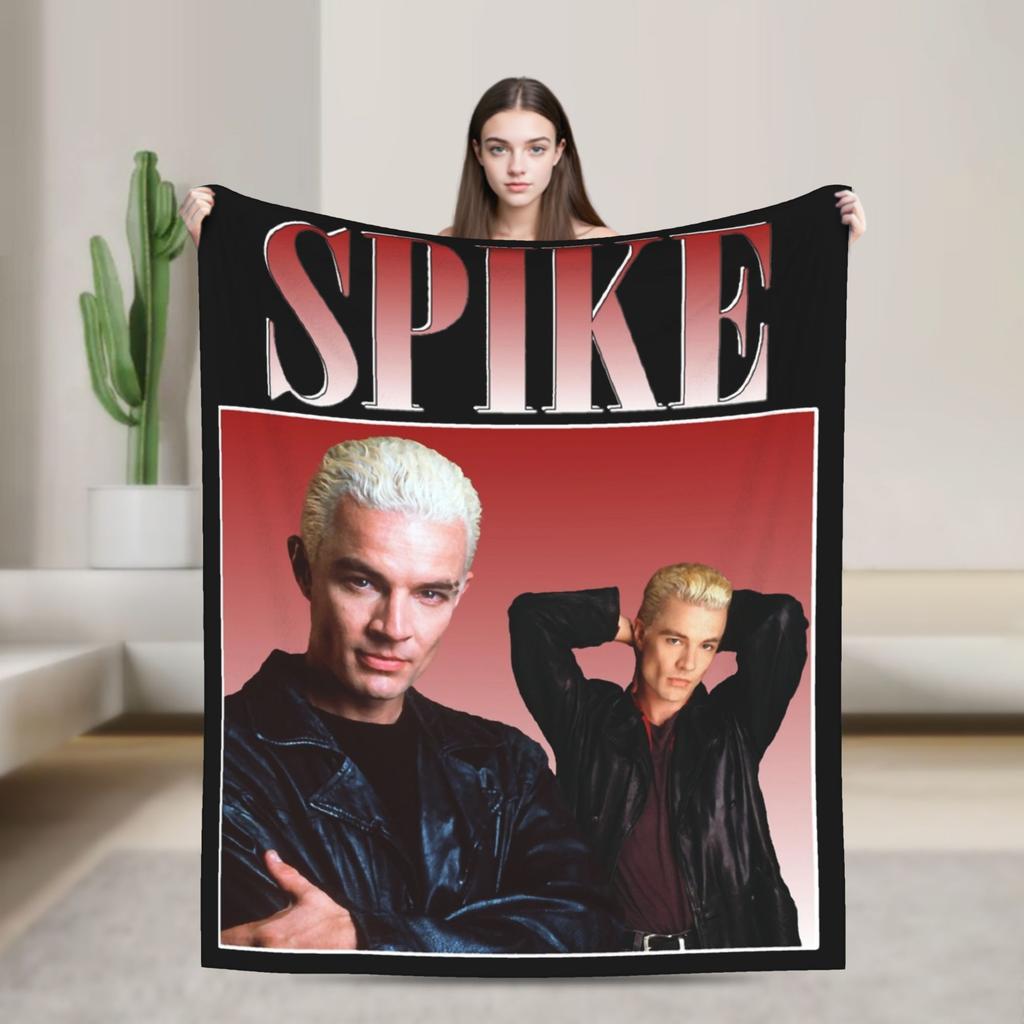 Spike Buffys The Vampires Slayers Blankets Fleece Decoration Lightweight Thin Throw Blanket for Bedding Couch Bedding Throws