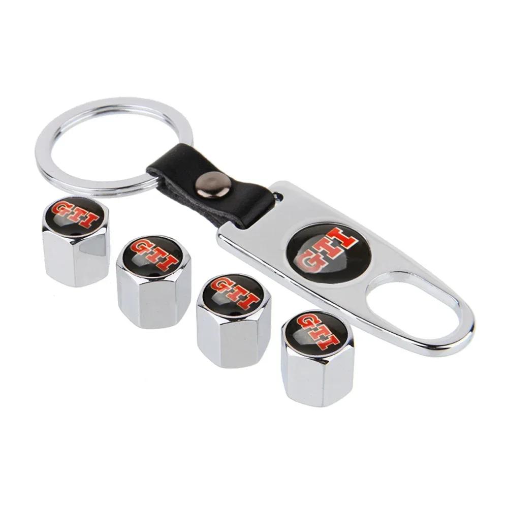 2026 Heiß Für Volkswagen VW Auto Rad Reifen Ventil Kappe Schlüsselanhänger für Volkswagen GTI S Racing Rline Logo Polo Golf Passat Touran Bo