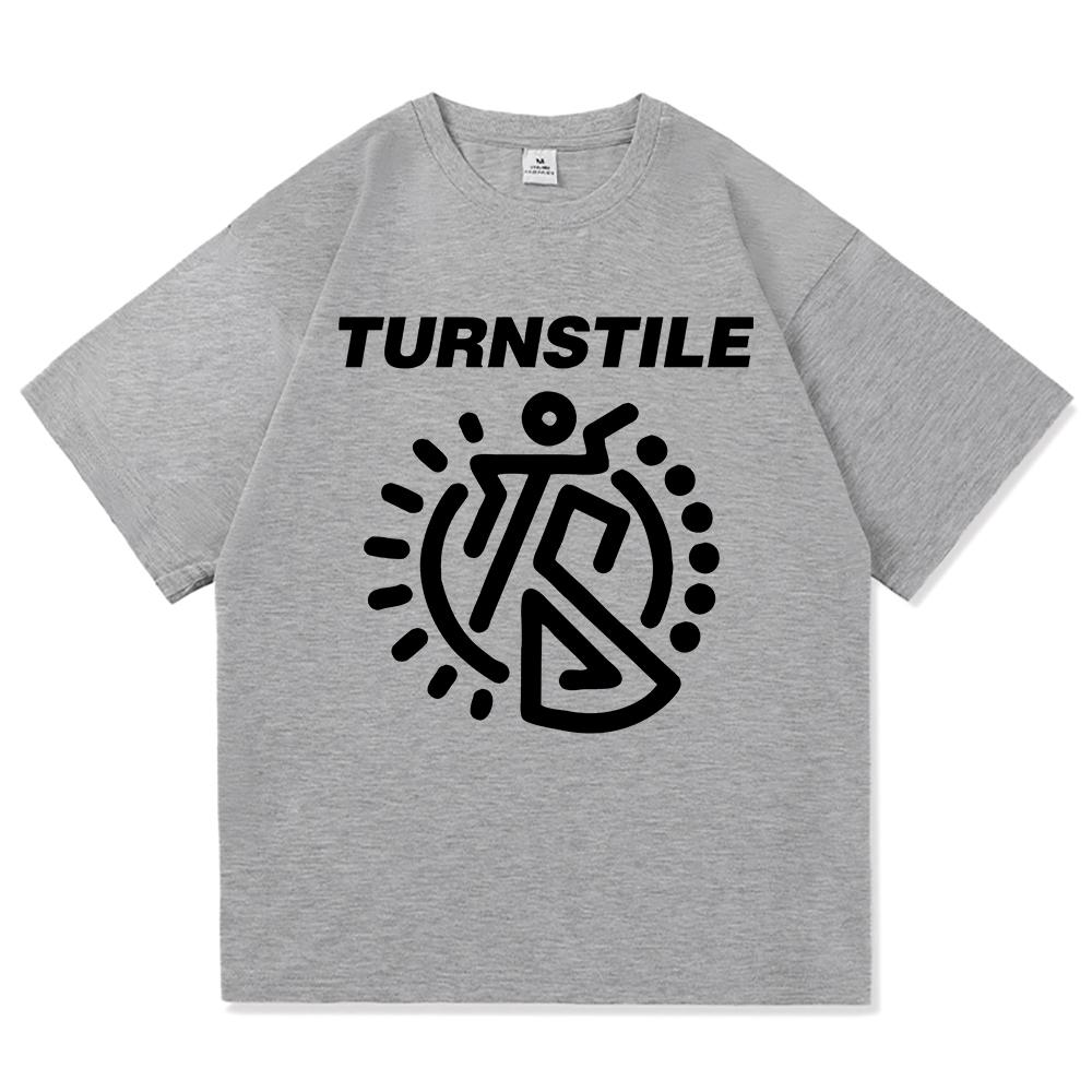 Turnstile Double Rainbow Tshirt 2025 Album Never Satisfied Mens Pure Cotton Tshirt Harajuku Highquality Retro Casual Tshirt 4XL