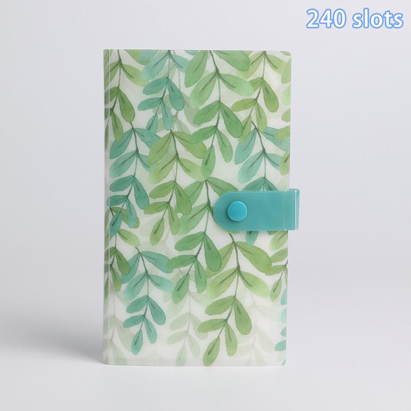 120/240 Slots Nail Sticker Storage Book Clear/Butterfly/Flowers/Leaves Cover Nail Decal Storage Album For Small Sticker