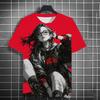 Samurai Katana Tattoo Girl 3D Print T-Shirts Men Women Short Sleeve T Shirt Harajuku Top Street Tees Men's Clothing