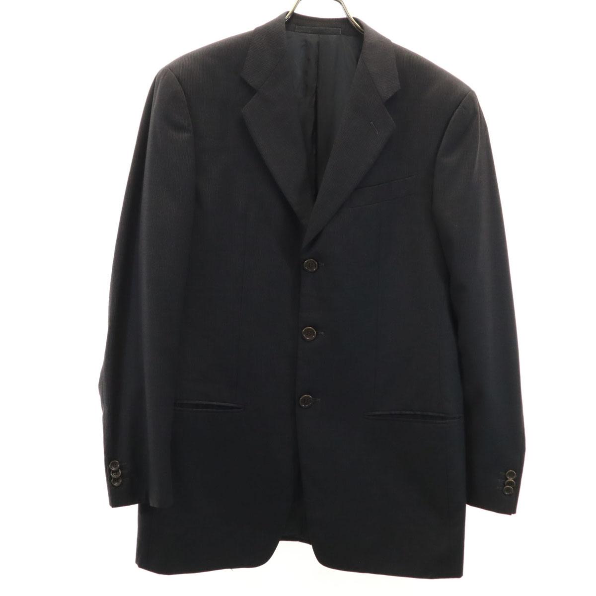 

ARMANI COLLEZIONI made in Italy Striped Pattern tailored jacket 46 gray Men s Used