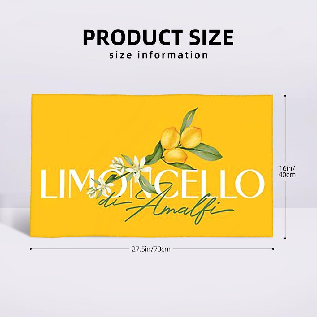 Limoncello di Amalfi Weiches Gesichtstuch Schnelltrocknend Pool Bad Baumwolltücher Saugfähig