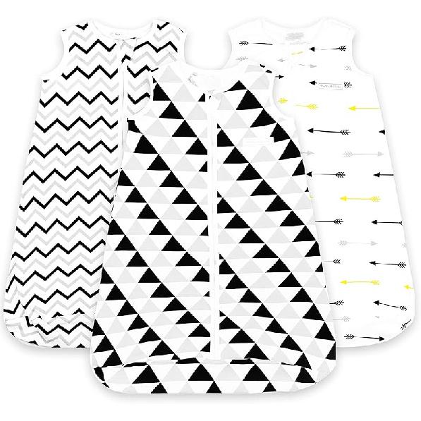Baby sleeping bag sack, infant sleeping bags, cotton wearable blanket boys girls 0-6 Months