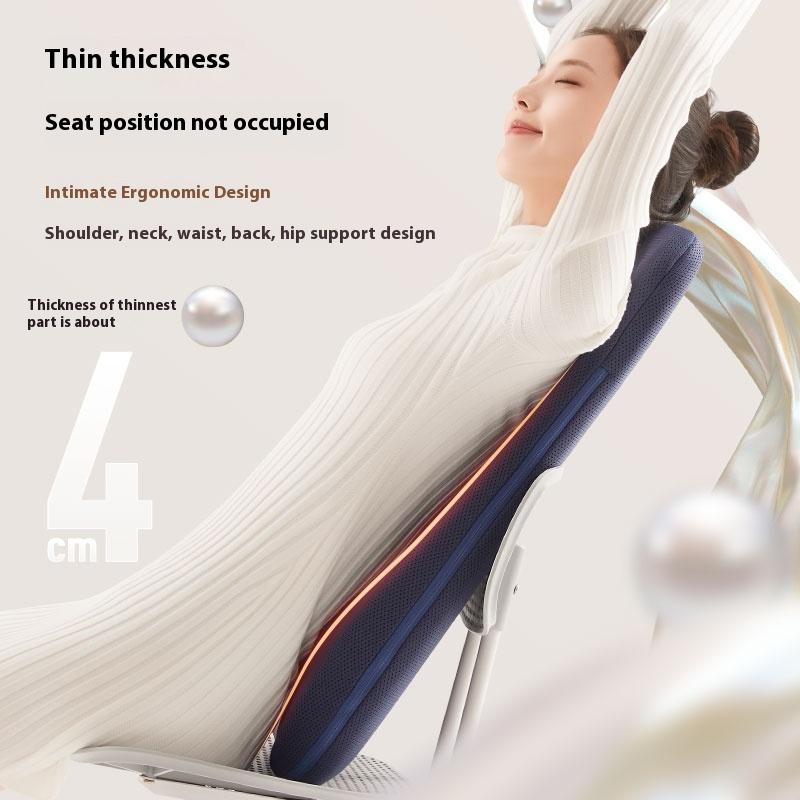 High Quality Rechargeable Hot Compress Massage Cushion Waist Backrest Massager 3 Gear Neck Kneading Back & Full Body Massage Pad