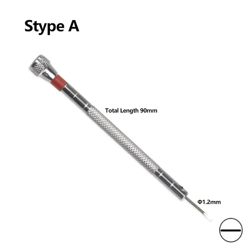 Small 0.8-1.6 Steel Single Screwdriver For Watch Glasses Repairing Portable Hand Tools Band Removal With  Link Pins Watchmaker