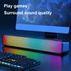 RGB Wireless Speaker Bluetooth-Compatible Desktop Speaker USB Powered Computer Speaker with Subwoofer High Volume for PC Laptop