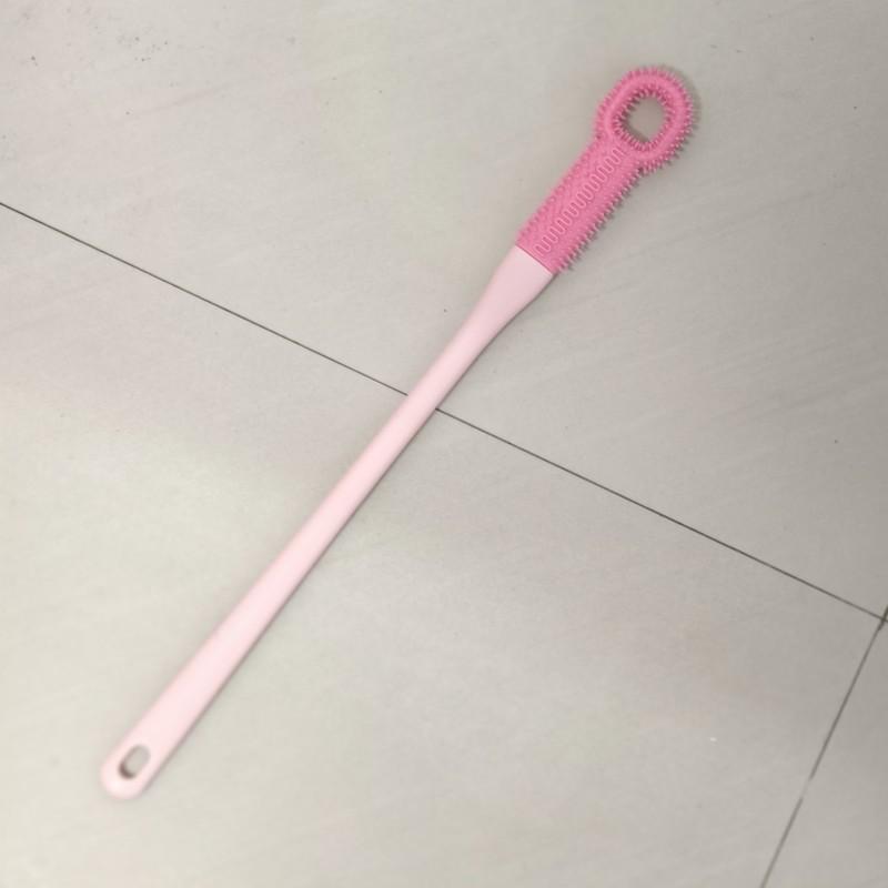

1/2 шт. Набор щеток для чистки ног, массаж пальцев ног и удаление омертвевшей кожи, длинная ручка, силиконовая щетка для ног и щетка для чистки пальцев ног, скруббер для ног 1PC розовый