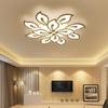 LED Blumen Deckenleuchte mit Fernbedienung Dimmbare Deckenlampe Weiches Licht Augenschutzlampe für Wohnzimmer & Schlafzimmer