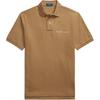 Polo Solid Color Logo Embroidered Casual Short Sleeve Polo Shirt Men Tops Brown Yellow MNPOKNI1N822948-270