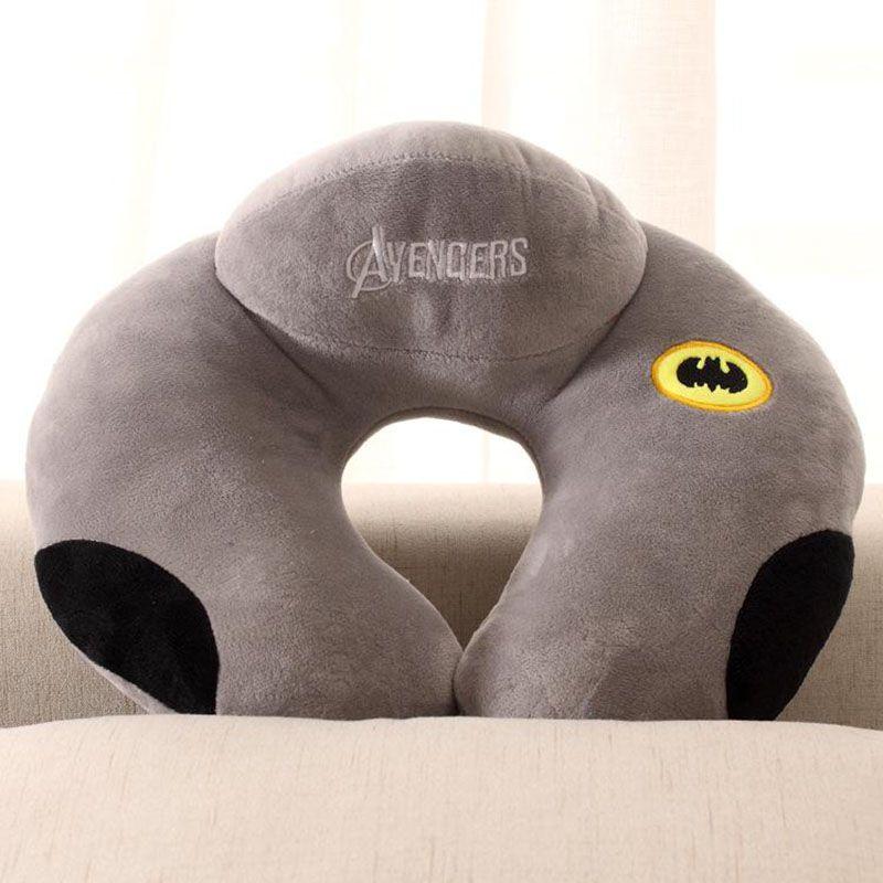 

Надувная шейная подушка для самолета Удобные подушки U-образной формы Подушка для путешествий Batman