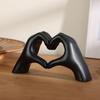 Valentine's Day Love Gesture Figurine Love Heart Hand Shape Statue Sculpture Wedding Anniversary Desktop Decoration Ornament