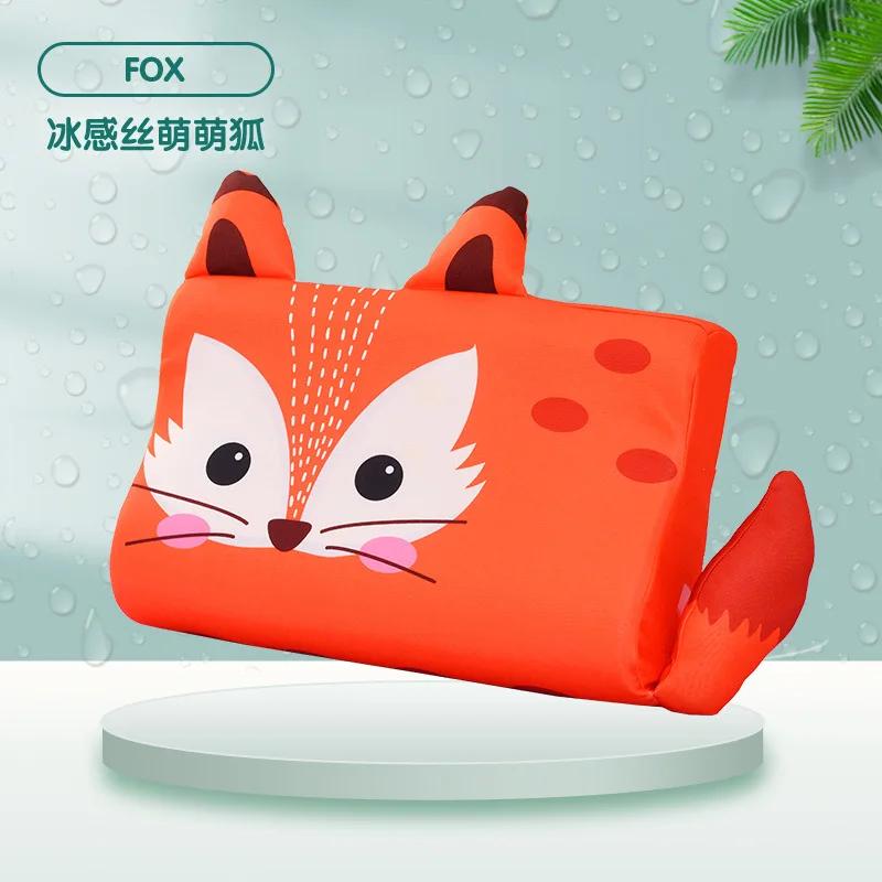 Four Seasons Baby Pillow Toddler Foam Bed Pillow Breathable Slow Rebound Baby Cartoon Neck Nursing Pillow Travel Cushion Bedding