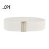 Comfortable Stretch Belt Wide Elastic Waist Belt, Adjustable Stretchy with Metal Stylish Modifier Square Buckle, Slimming Waistband for Dresses