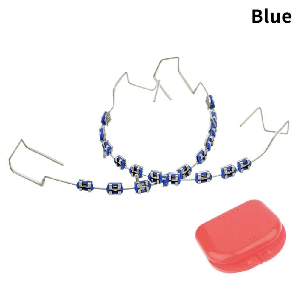 With Box Temporary Tooth Decoration with Metal Wires Metal Bracket Orthodontic Ligature Ties Teeth
