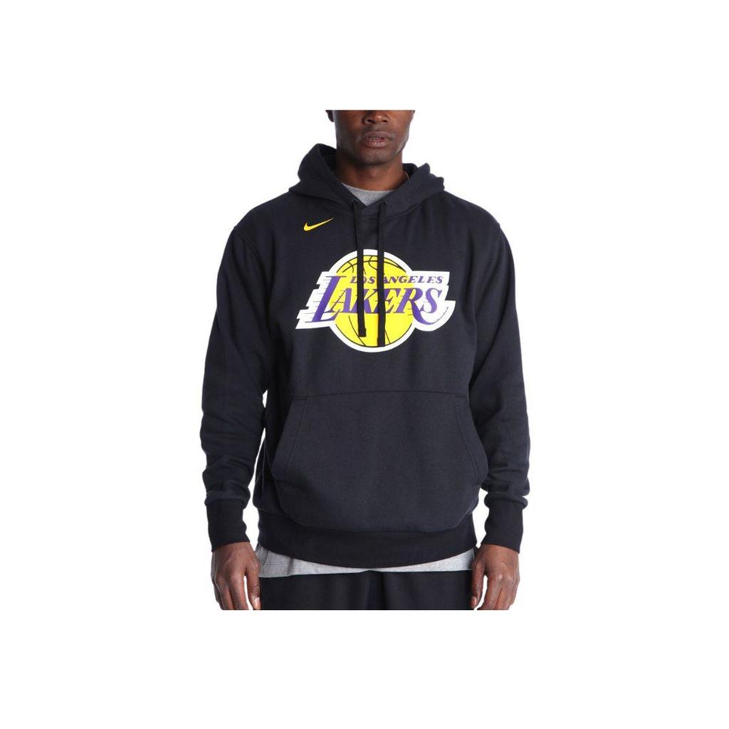 Nike X NBA Los Angeles Lakers Moletom com Capuz Logo Masculino Moletons Preto DN4709-010