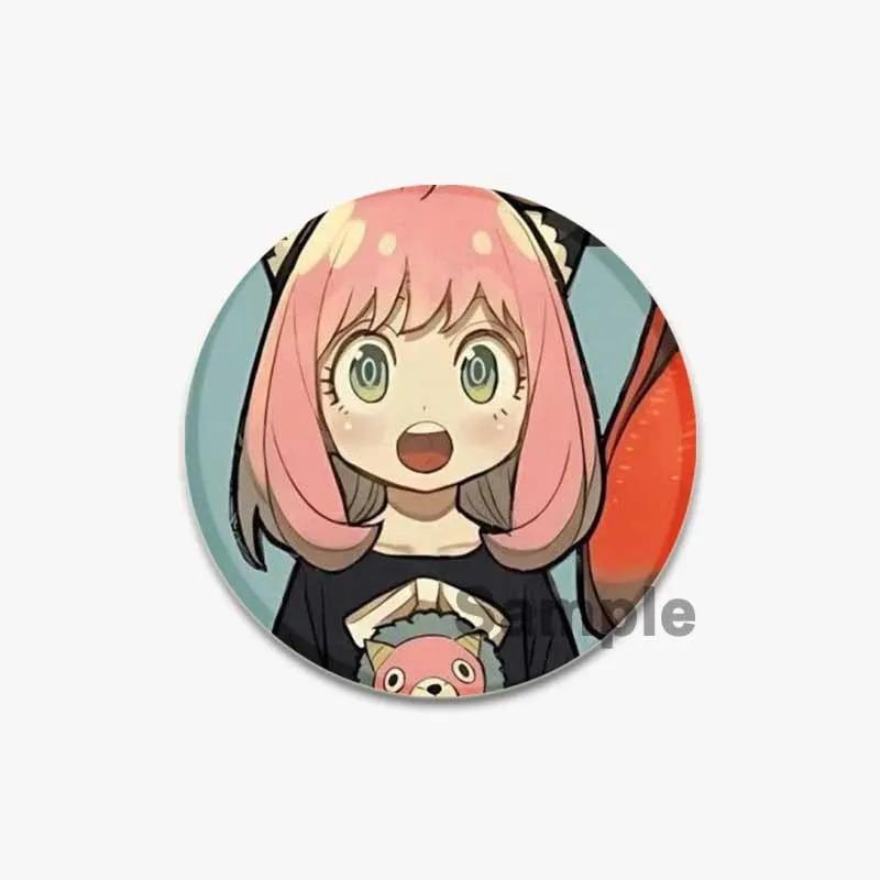32/44/58mm SPY × FAMILY Badge Cute Anime Anya Forger/Damian Lapel Pins 58mm Round Brooch for Backpack Clothes Accessories Fan Jewelry Gift