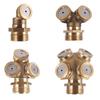 1/2/3/4 Way Brass Atomizing Nozzle Garden Sprayer Plant Flower Vegetable Pesticide Irrigation Moisturizing Cooling Mist Nozzle