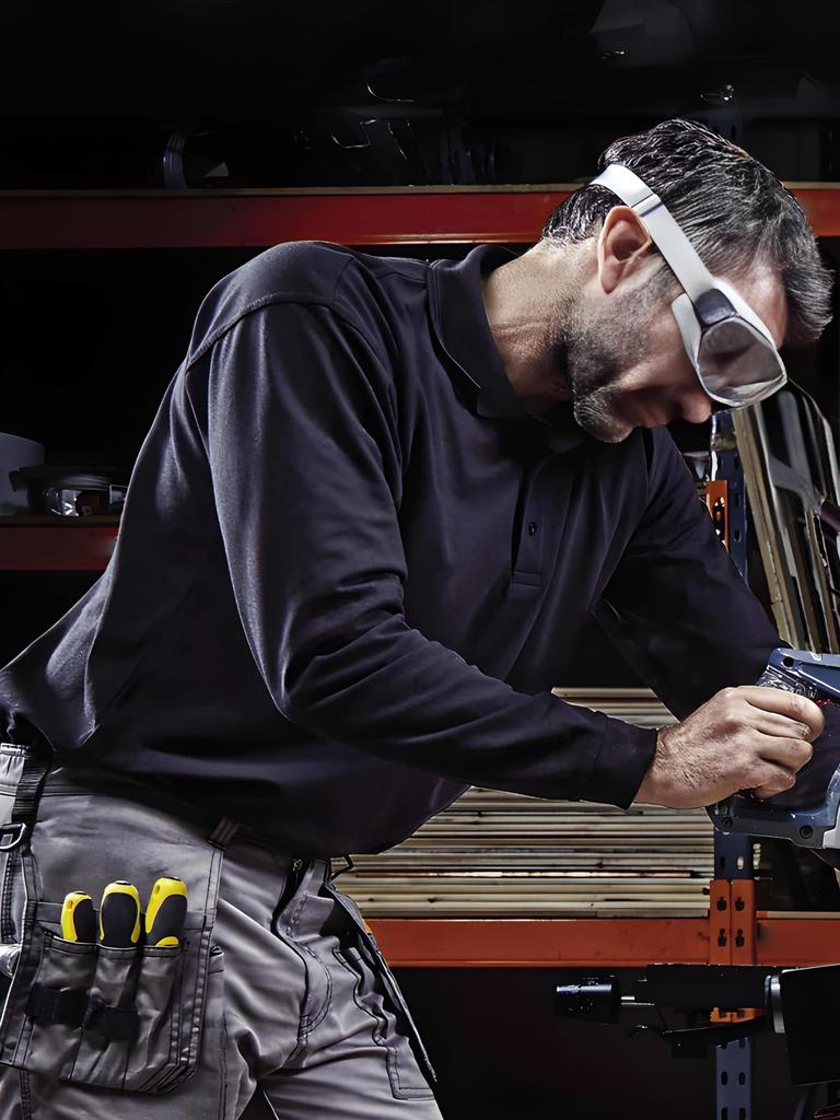 TACVASEN Long Sleeve Polo Plus Size XL Men's Shirt, Outdoor/Golf Wear, Casual, Size, Simple, Fashionable, Lightweight, White,